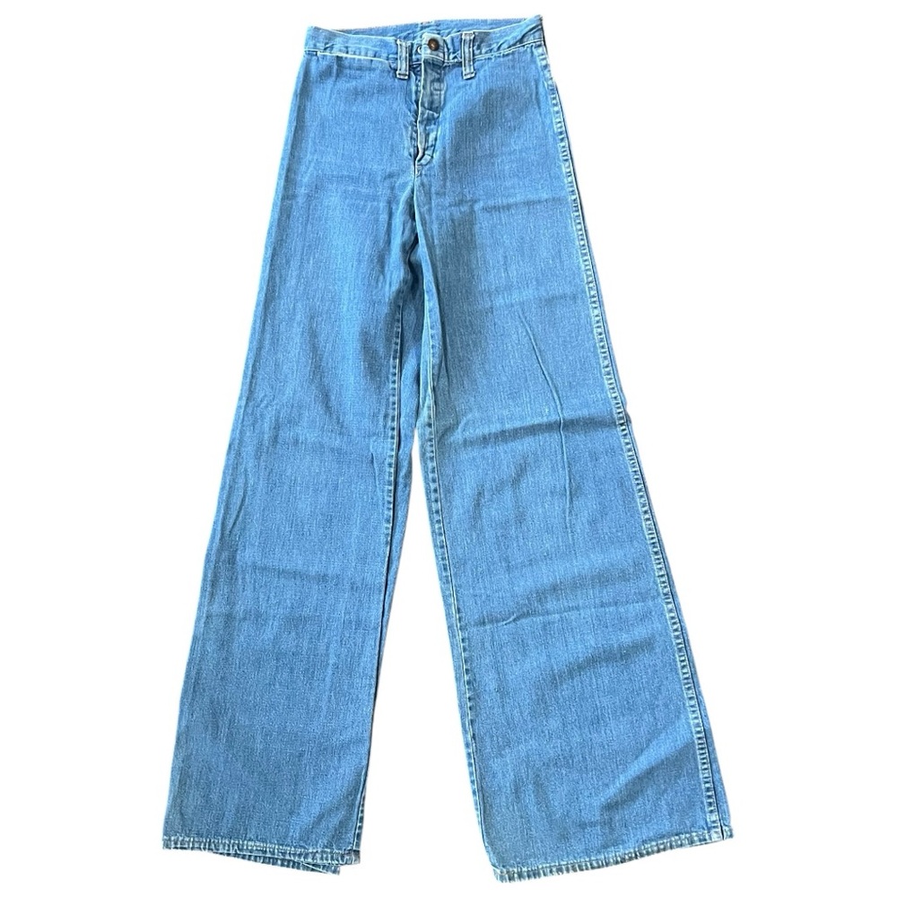 Vintage Unbranded Women's High Rise Wide Leg Bell Bottom Jeans